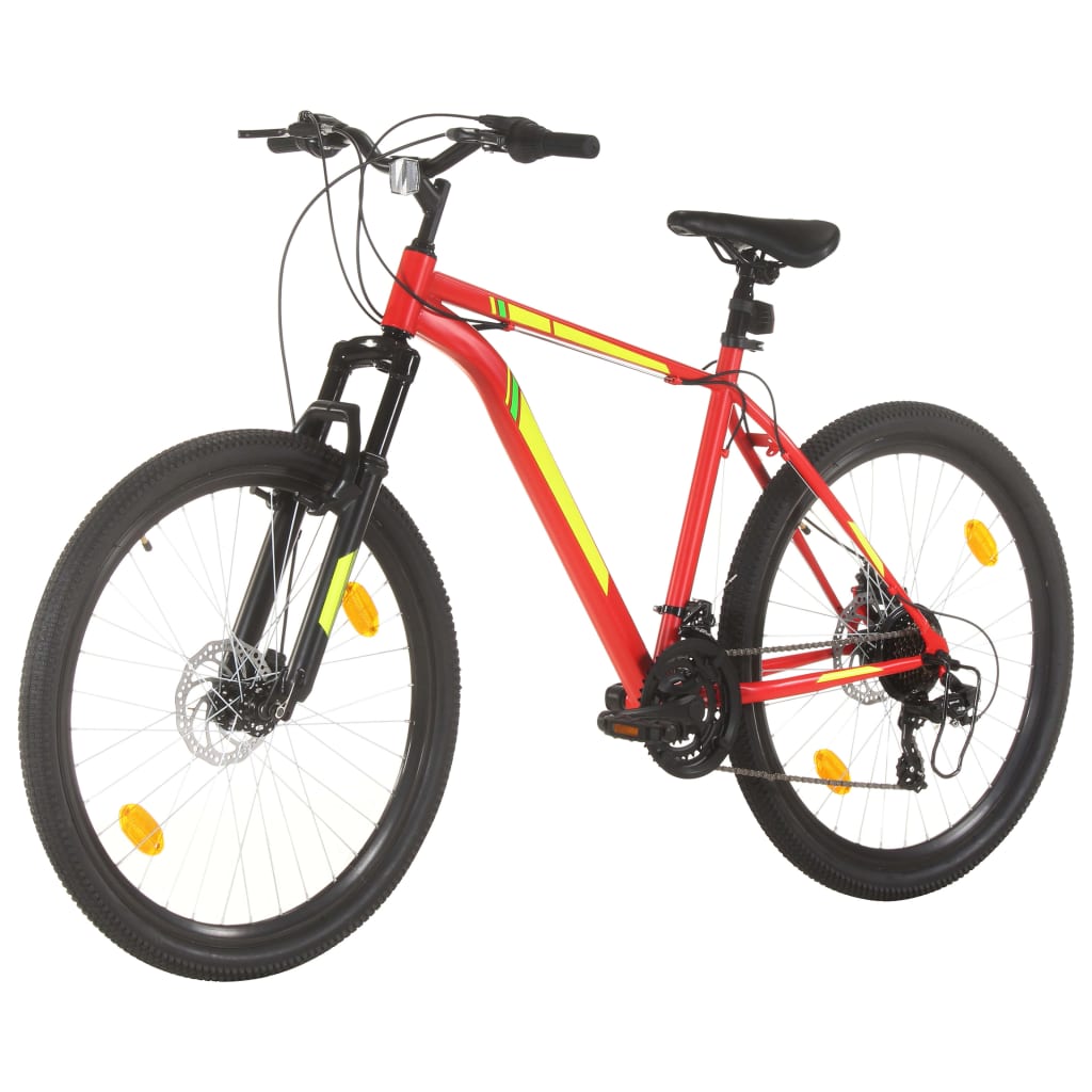 vidaXL mountainbike 21 gear 27,5 tommer hjul 50 cm rød