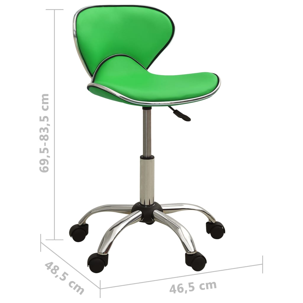 vidaXL kontorstol kunstlæder grøn