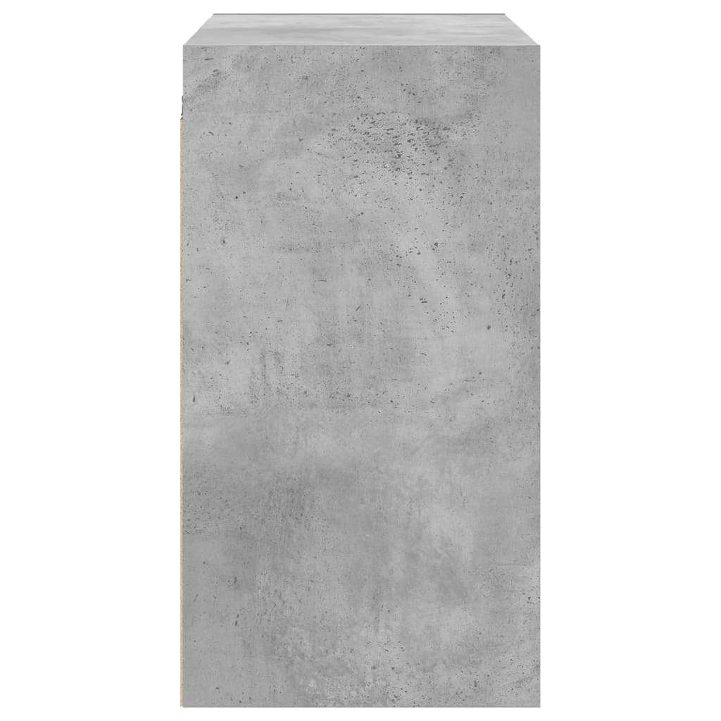 vidaXL skab med glaslåger 68x37x68,5 cm betongrå