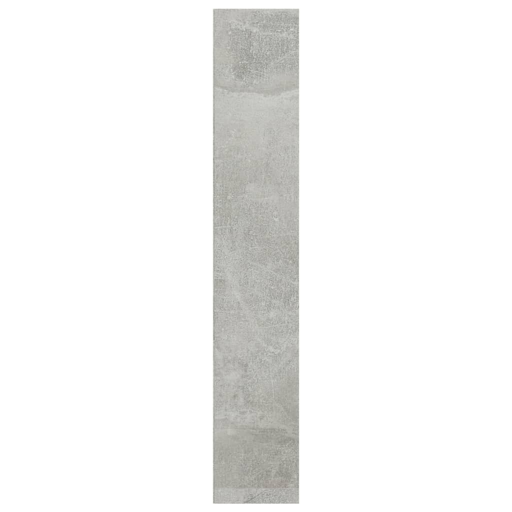 vidaXL CD-reol 21 x 16 x 93,5 cm spånplade betongrå