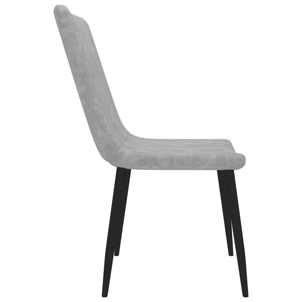 vidaXL spisebordsstole 6 stk. kunstlæder lysegrå