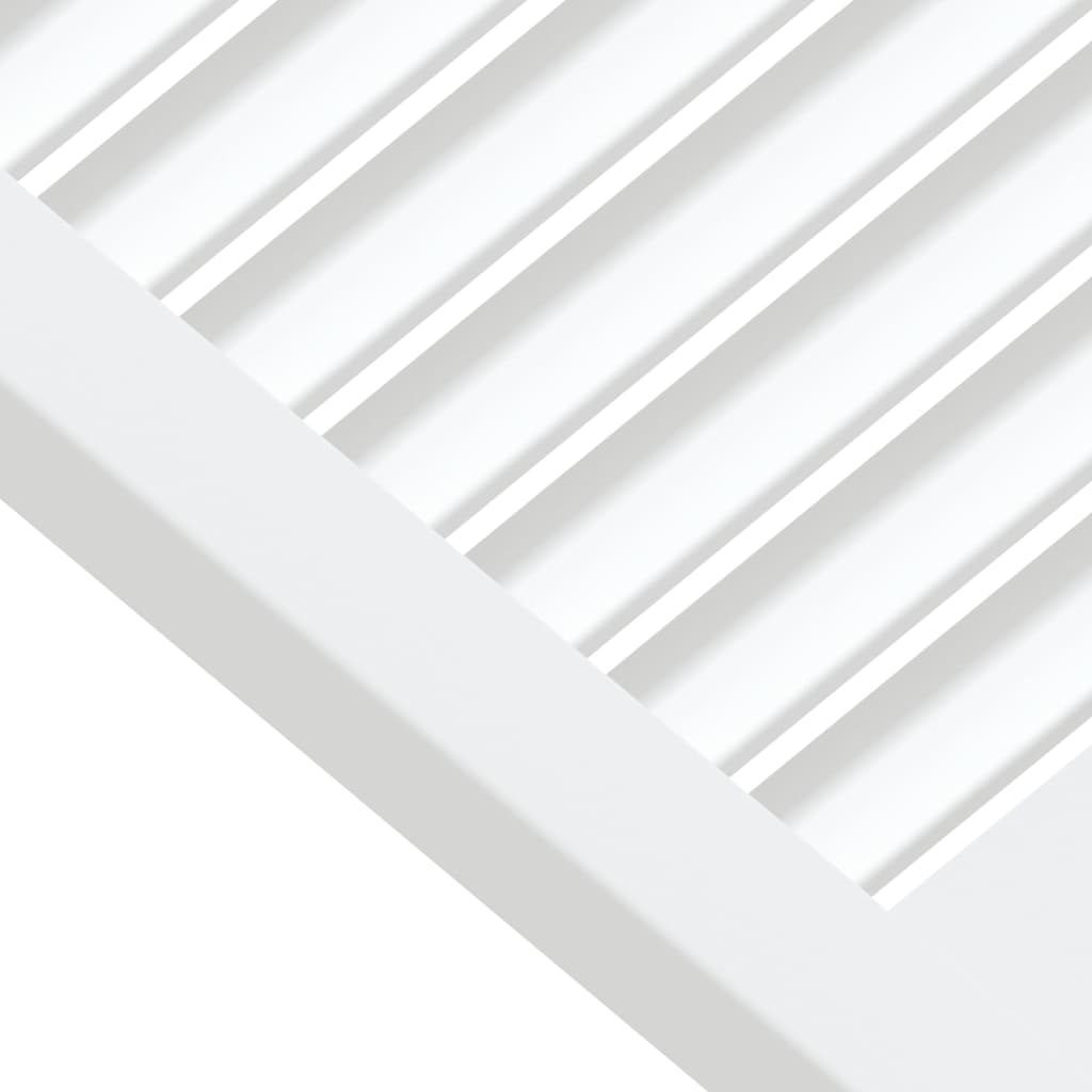 vidaXL skabslåge 61,5x59,4 cm lameldesign massivt fyrretræ hvid