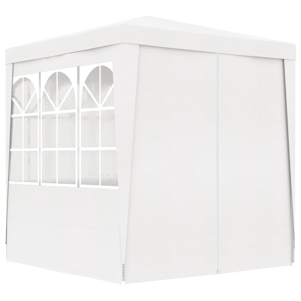 vidaXL festtelt med sidevægge 2,5x2,5 m 90 g/m² hvid