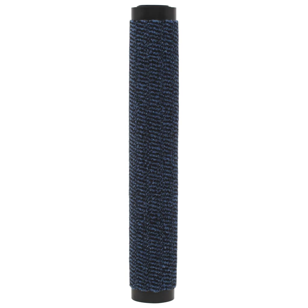 vidaXL måtter med støvkontrol 2 stk. rektangulær tuftet 90 x 150 cm blå