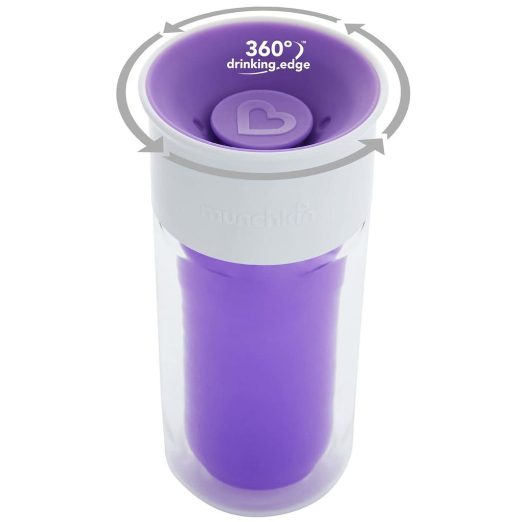 430941 Munchkin Insulated Personalised Cup "Miracle 360°" Purple