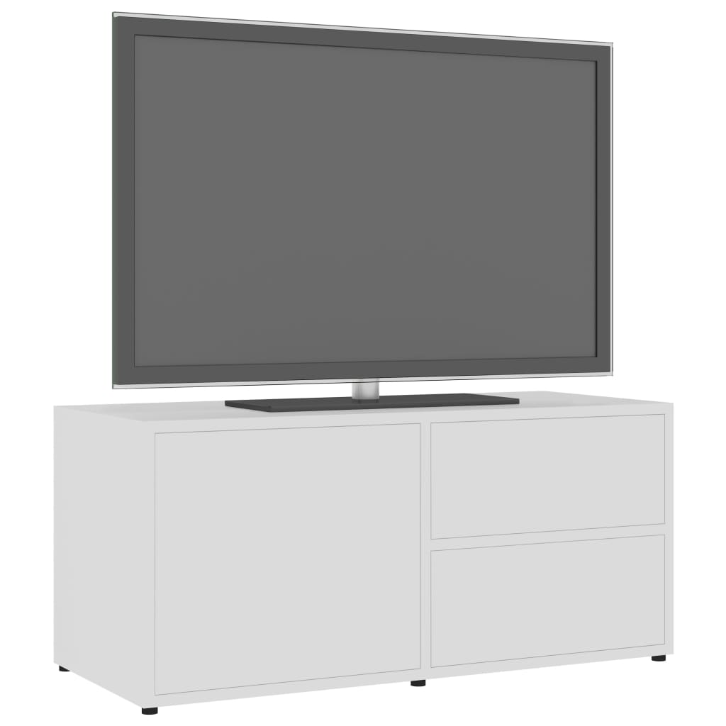vidaXL tv-bord 80x34x36 cm konstrueret træ hvid