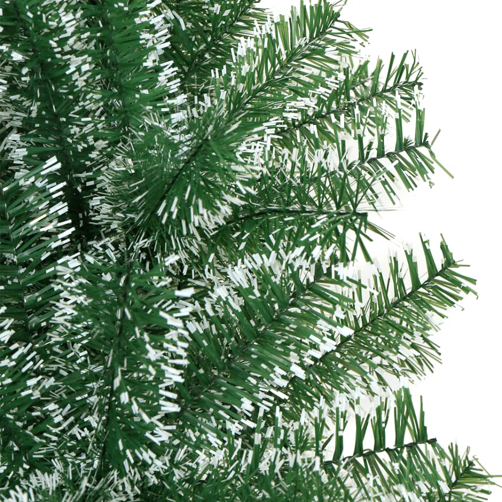 vidaXL kunstigt juletræ med sne 180 cm grøn