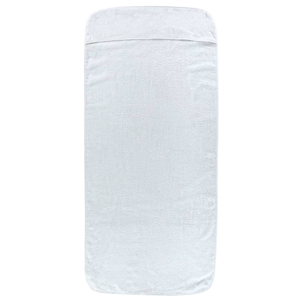 vidaXL strandhåndklæder 4 stk. 60x135 cm 400 GSM stof hvid