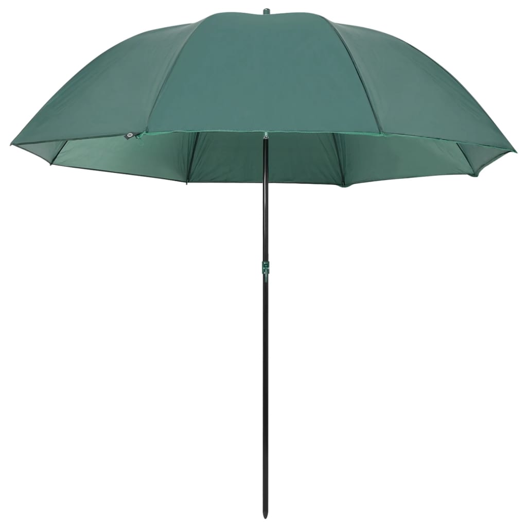vidaXL parasol til fisketure 220x193 cm grøn