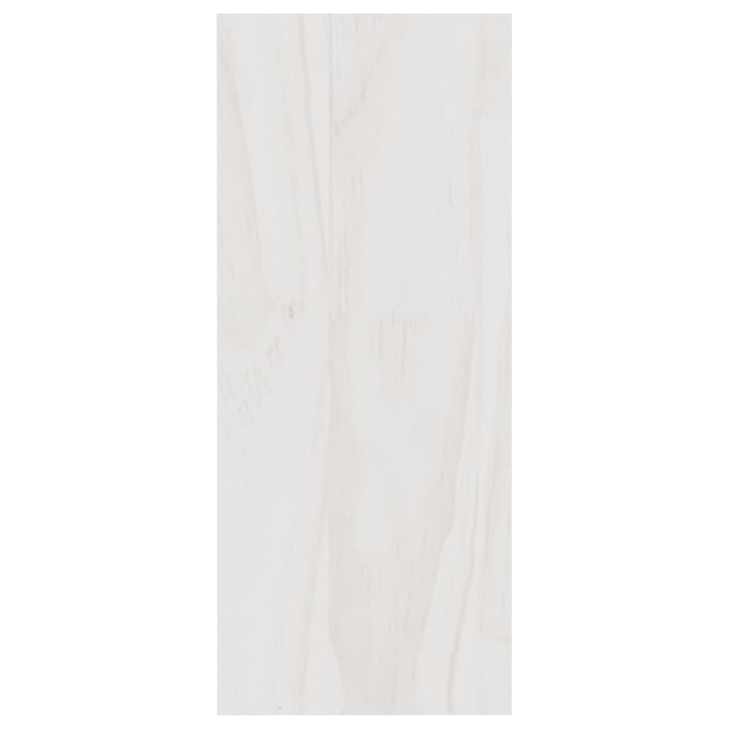 vidaXL bogreol 40x30x71,5 cm massivt fyrretræ hvid