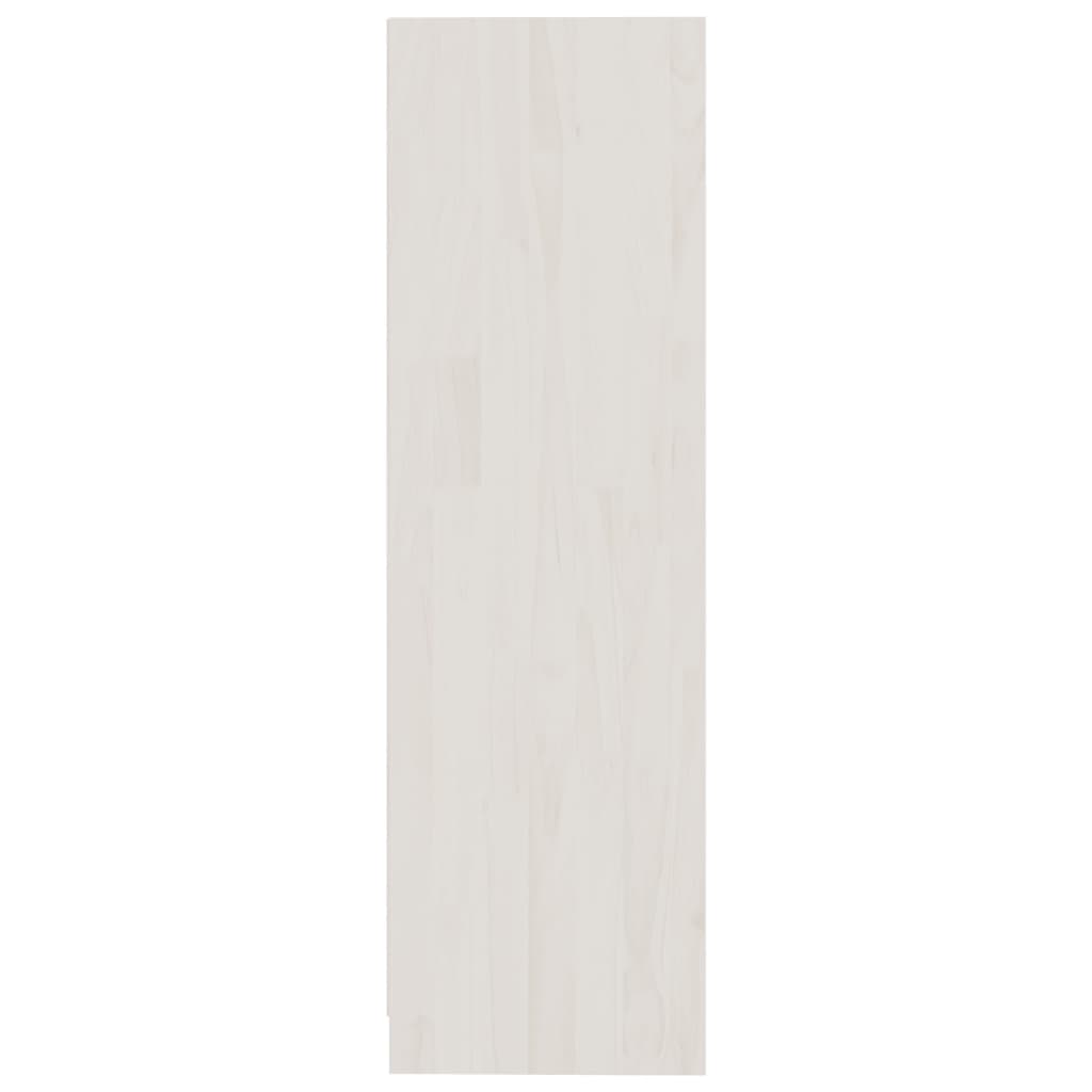 vidaXL bogreol 70x33x110 cm massivt fyrretræ hvid