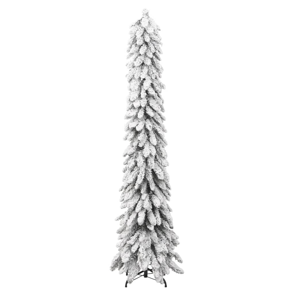 vidaXL kunstigt juletræ med 100 LED'er og sne 180 cm