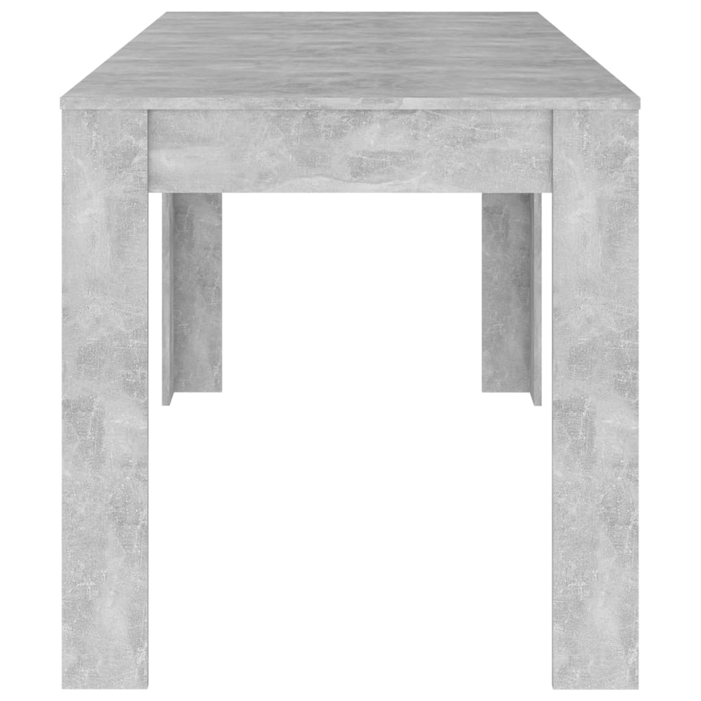 vidaXL spisebord 140x74,5x76 cm konstrueret træ betongrå