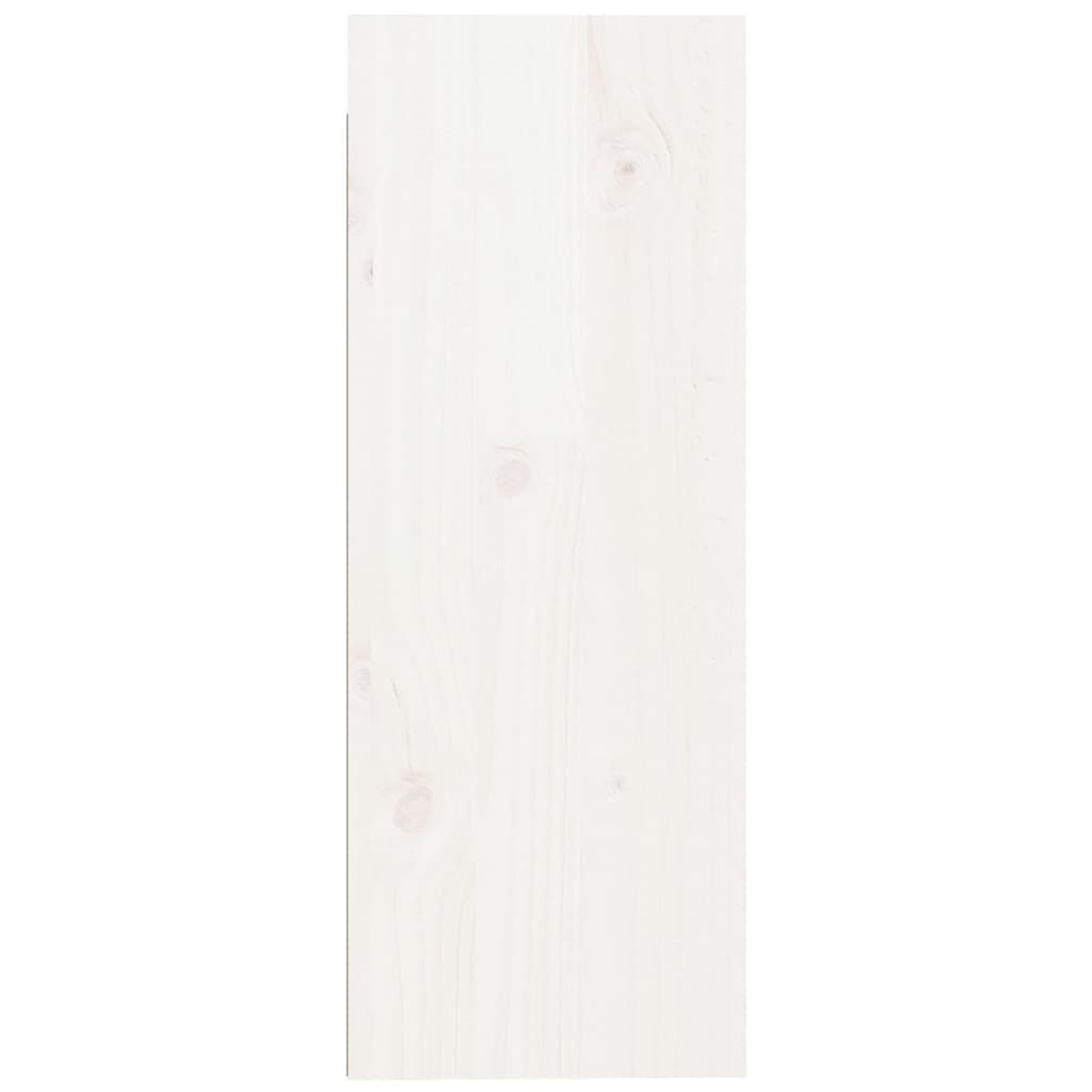 vidaXL vægskabe 2 stk. 30x30x80 cm massivt fyrretræ hvid