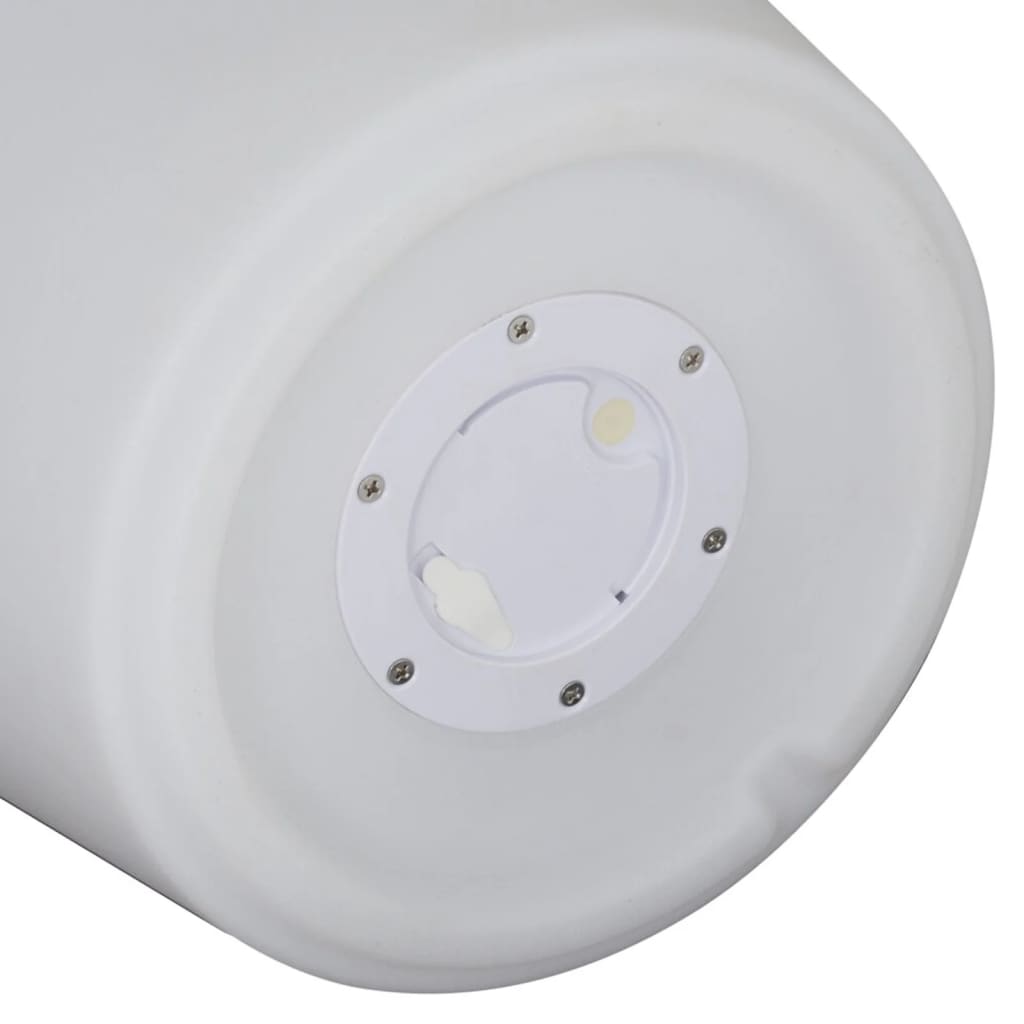 Eurotrail genopladelig LED-lampe/blomsterpotte 38 cm rund