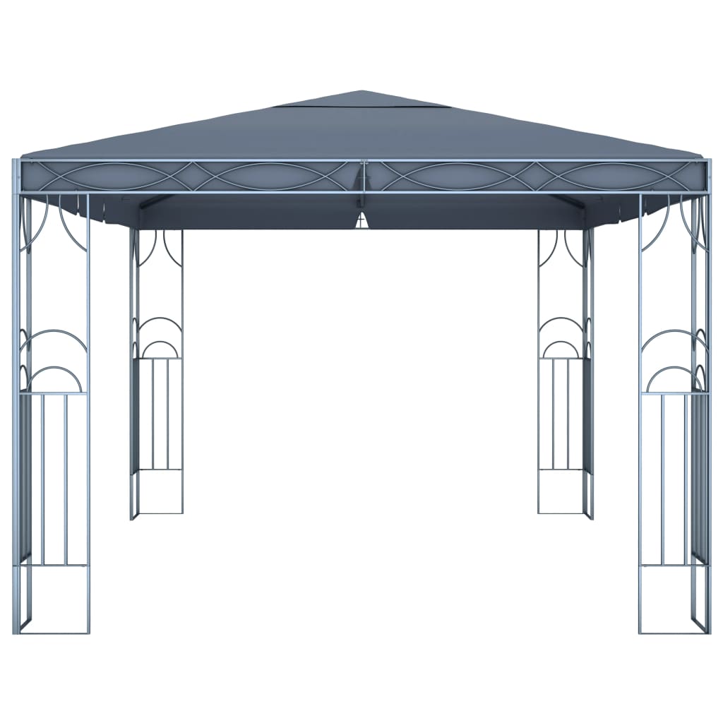 vidaXL pavillon 400 x 300 cm antracitgrå