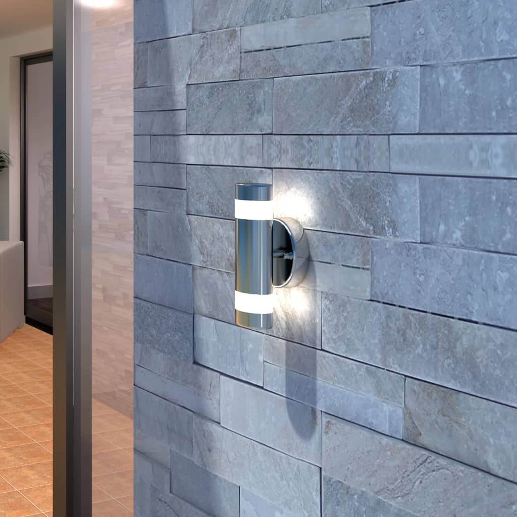 Væglampe rustfrit LED stål udendørs og indendørs