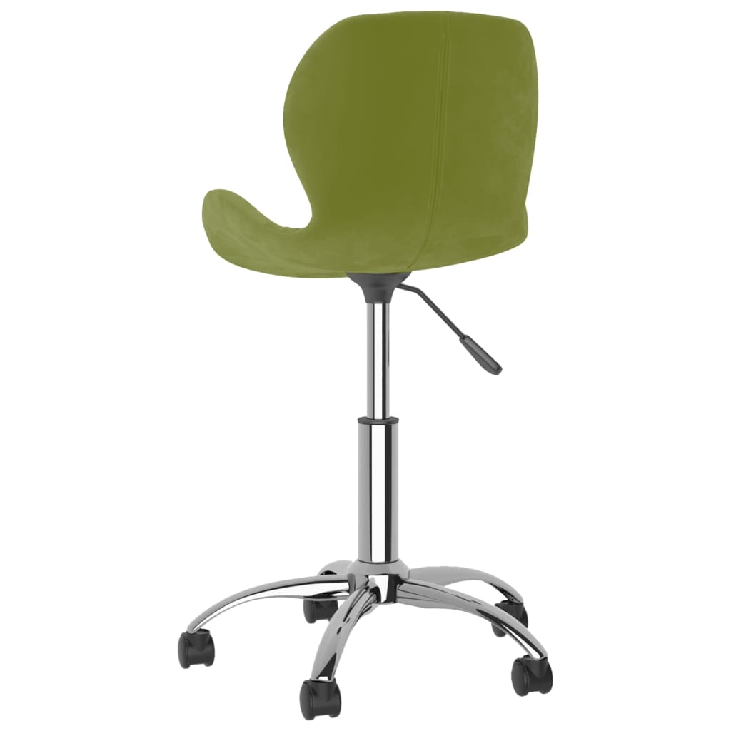 vidaXL drejelige spisebordsstole 2 stk. fløjl lysegrøn