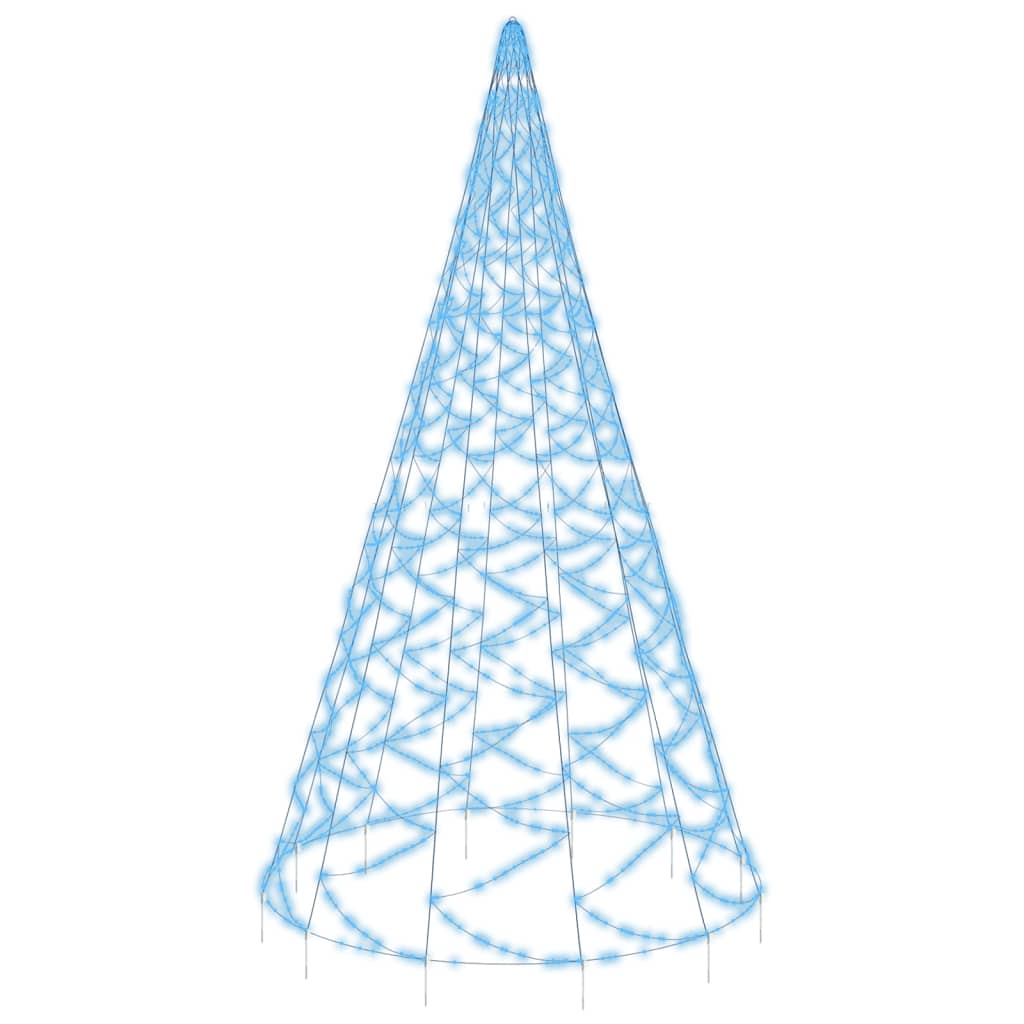 vidaXL juletræ til flagstang 3000 LED'er 800 cm blåt lys