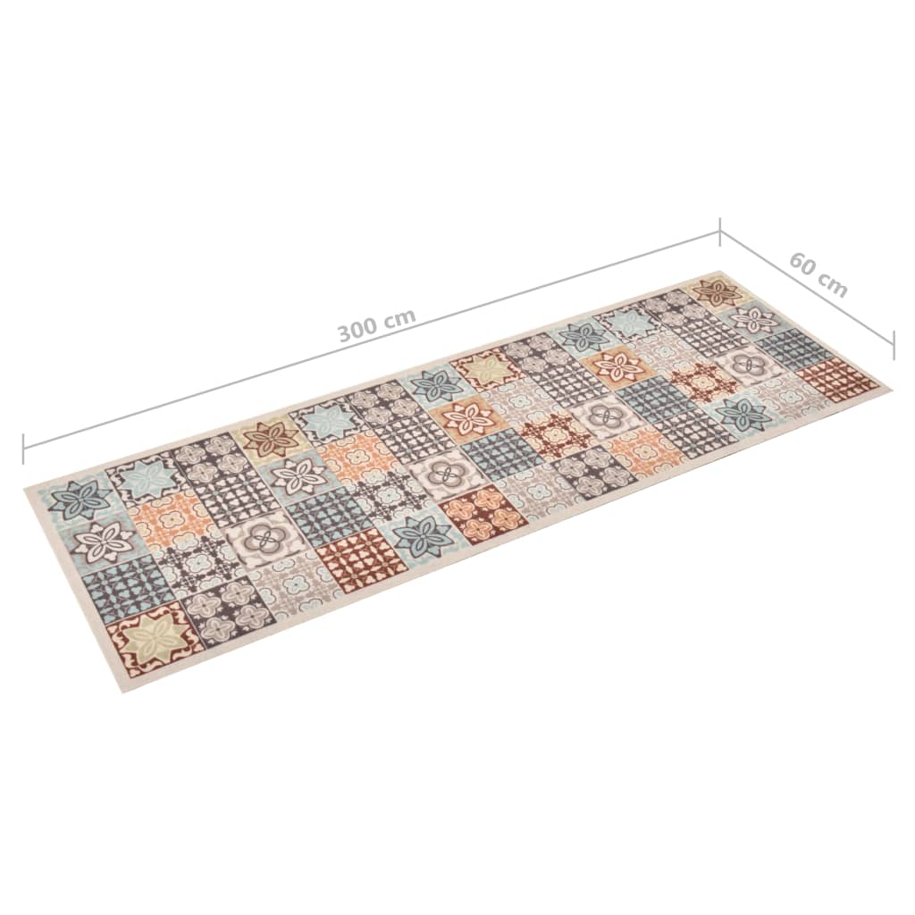 vidaXL vaskbar køkkenmåtte 60x300 cm mosaikmønster