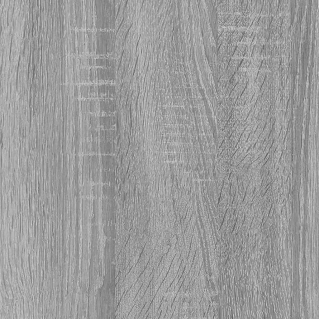 vidaXL skrivebord 90x50x74 cm konstrueret træ grå sonoma-eg