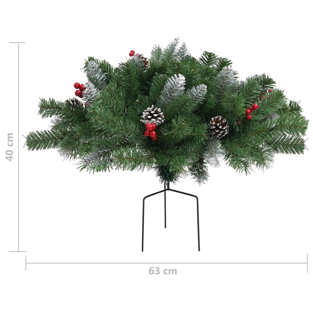 vidaXL kunstigt juletræ 40 cm PVC grøn