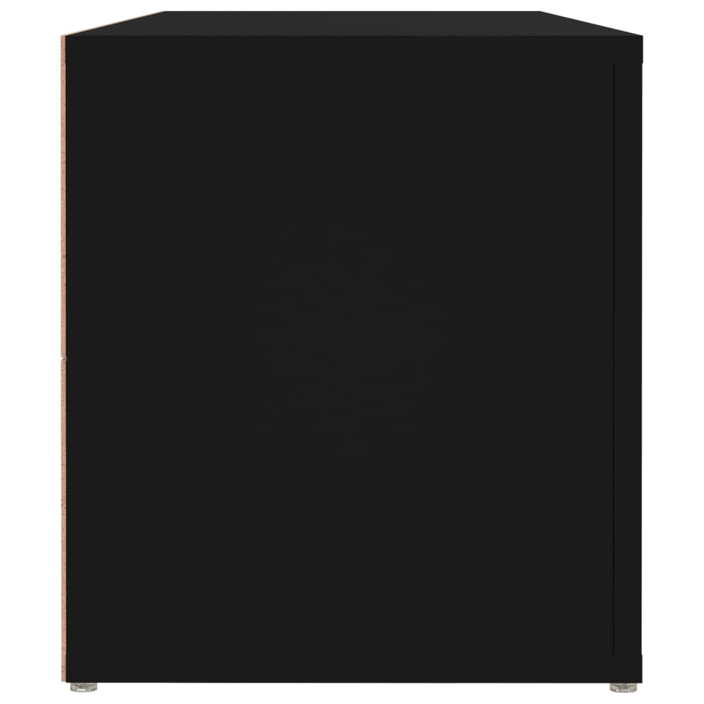 vidaXL tv-bord 100x31,5x35 cm konstrueret træ sort