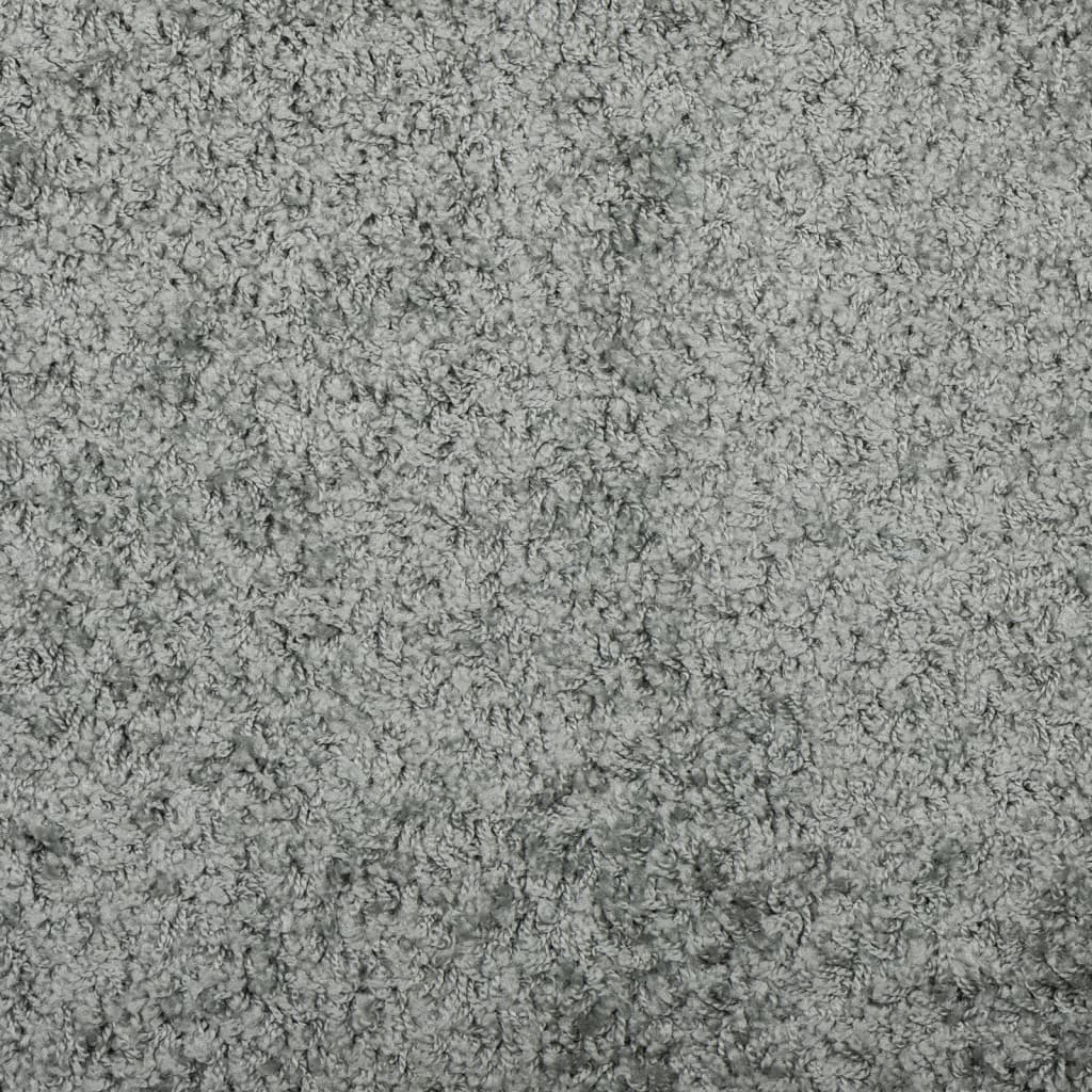 vidaXL shaggy gulvtæppe 60x110 cm høj luv grøn