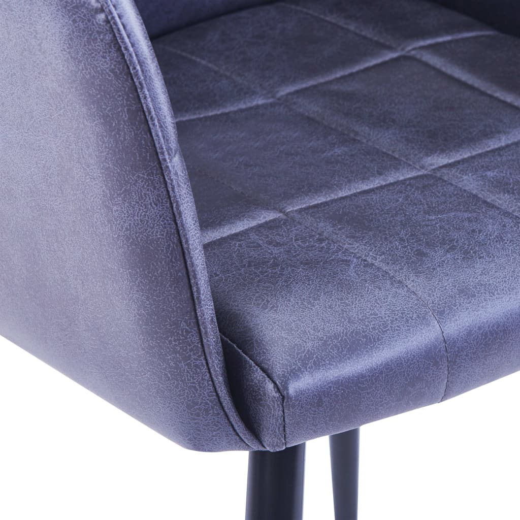 vidaXL spisebordsstole 6 stk. imiteret ruskind grå