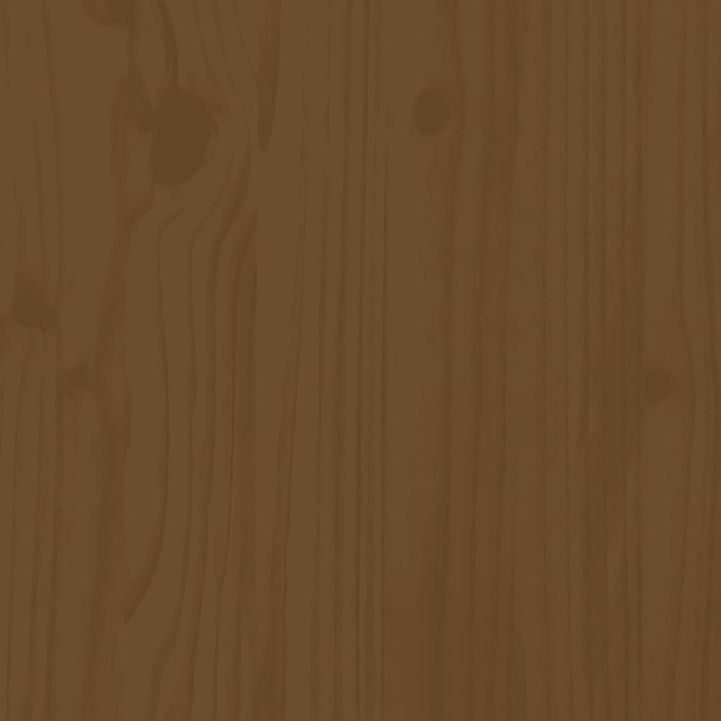 vidaXL seniorseng 140x200 cm massivt fyrretræ honningbrun