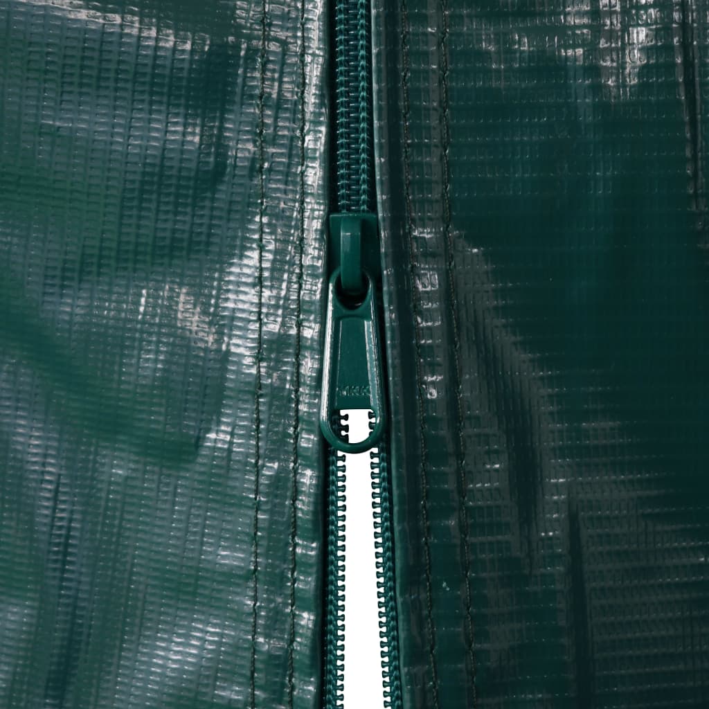 vidaXL garagetelt 2,4x3,6 m PVC grøn