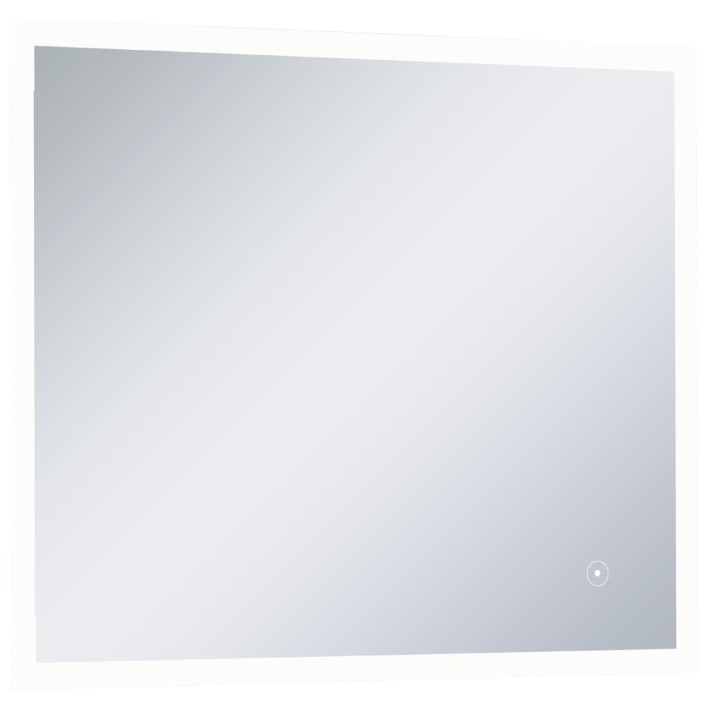 vidaXL LED-spejl til badeværelset med berøringssensor 60x50 cm