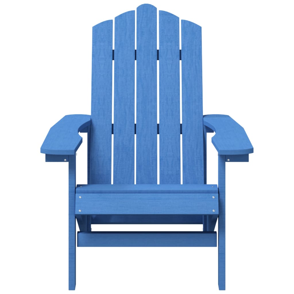 vidaXL Adirondack-stole med bord HDPE akvamarinblå