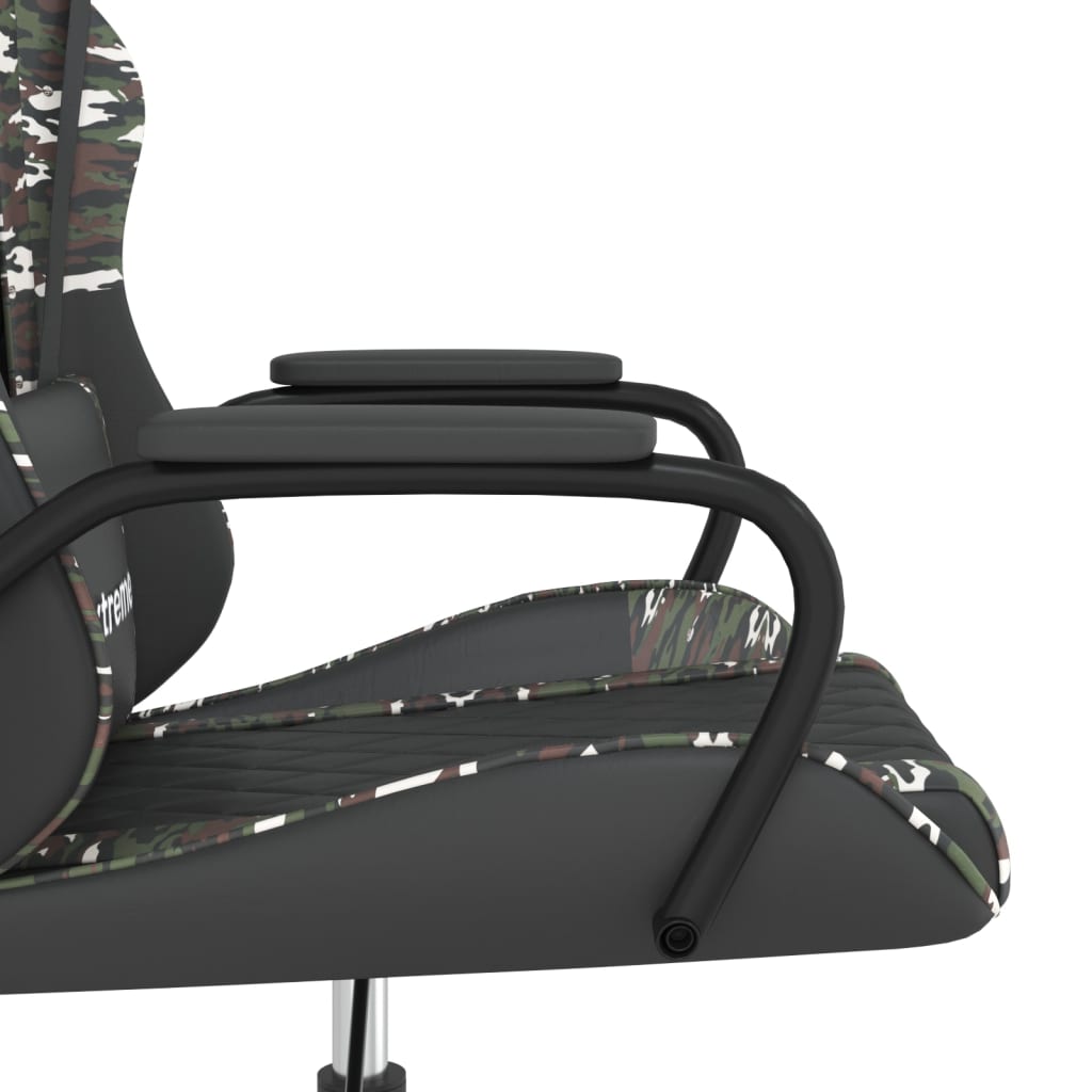 vidaXL gamingstol m. massagefunktion kunstlæder sort og camouflage