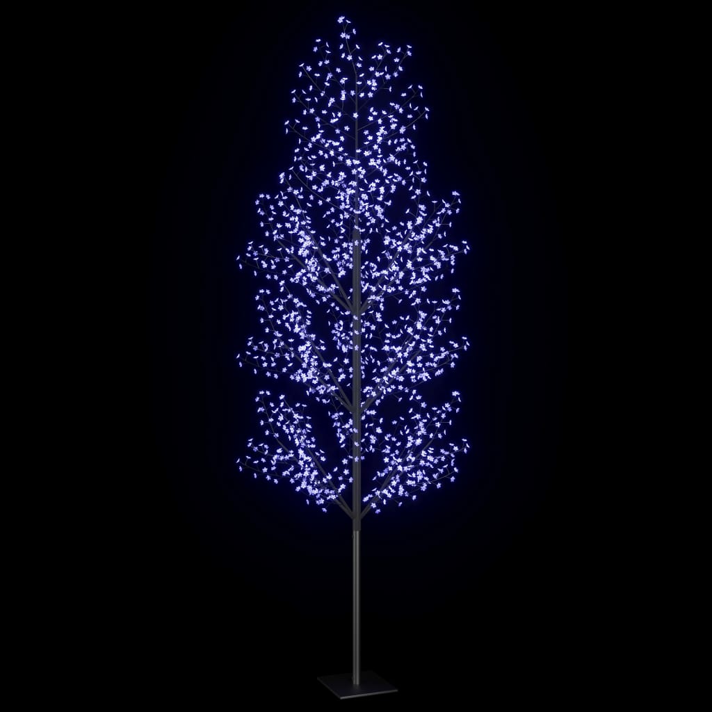vidaXL juletræ 1200 LED'er kirsebærblomst 400 cm blåt hvidt lys