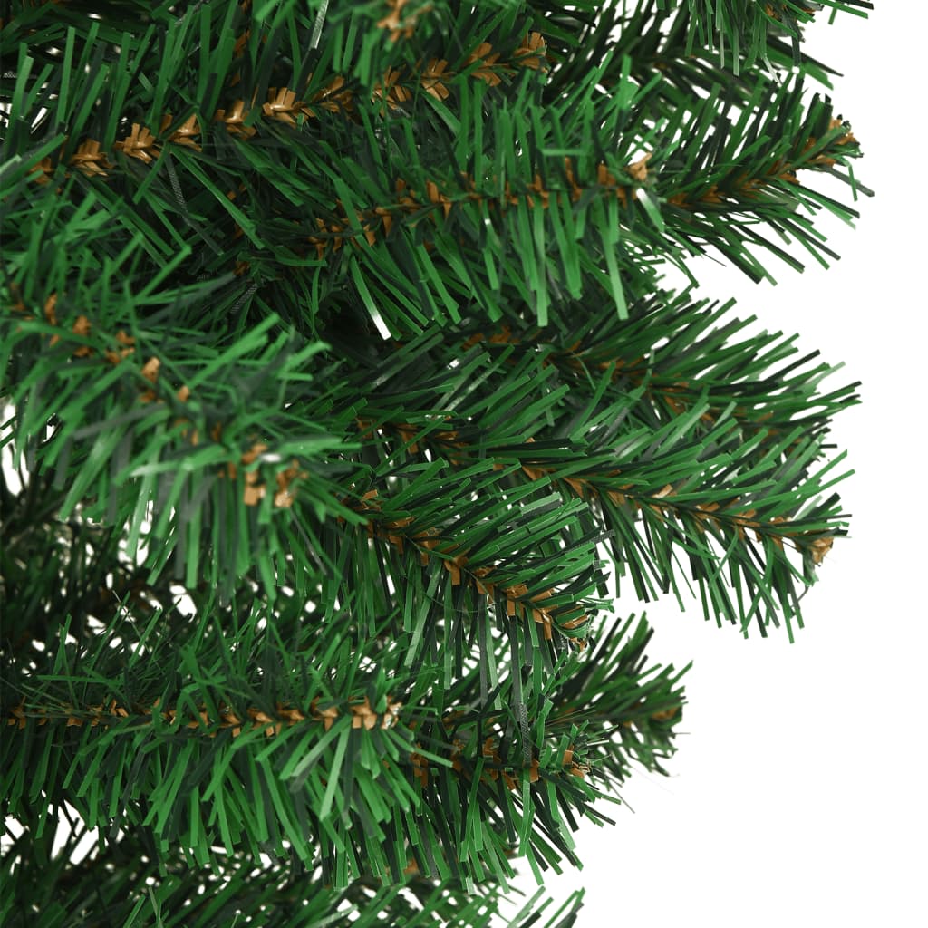 vidaXL omvendt kunstigt juletræ med fod 240 cm grøn