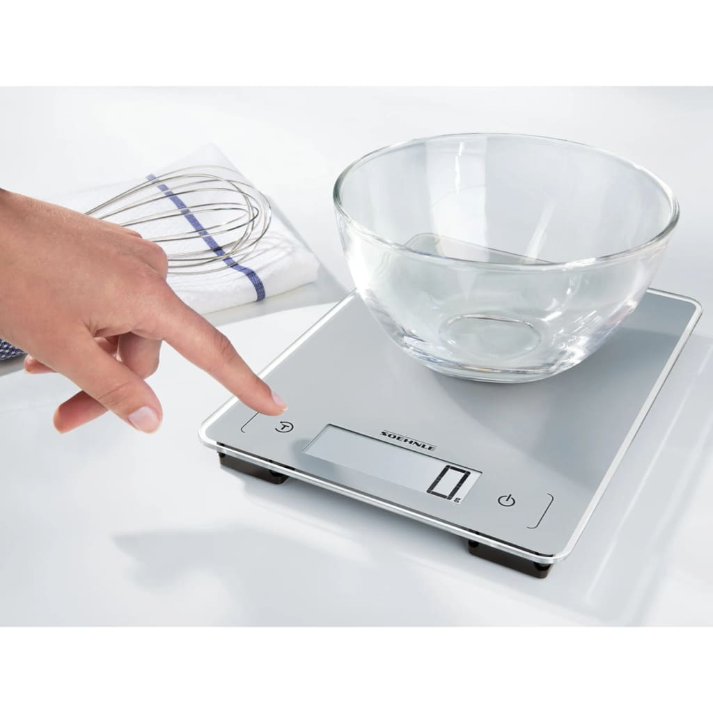 Soehnle digital køkkenvægt Page Aqua Proof 10 kg sølvfarvet