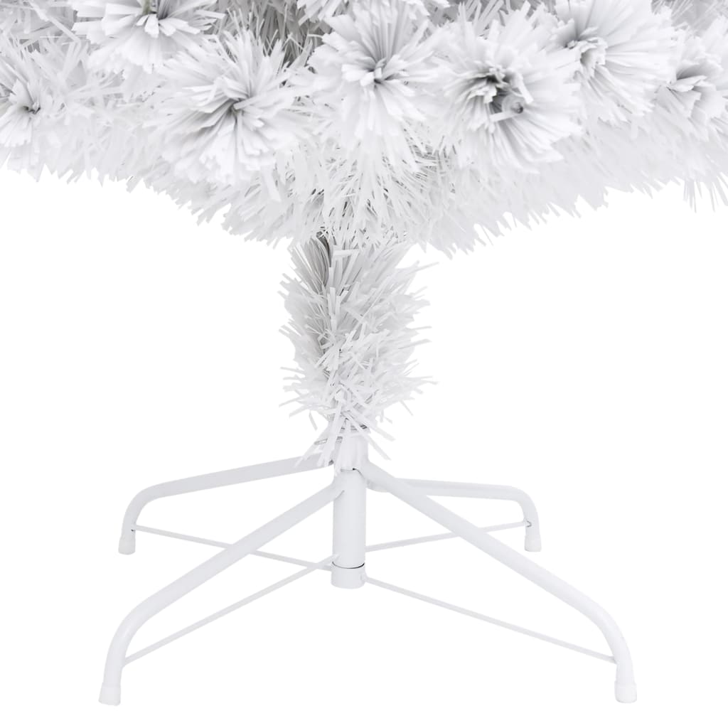 vidaXL kunstigt juletræ med lys 240 cm fiberoptisk hvid