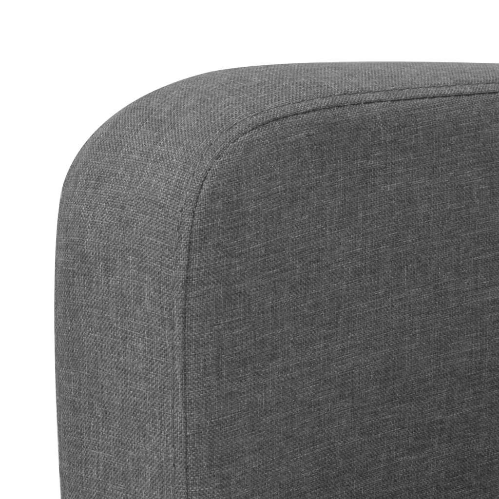 vidaXL 3-personers sofa 180 x 65 x 76 cm mørkegrå