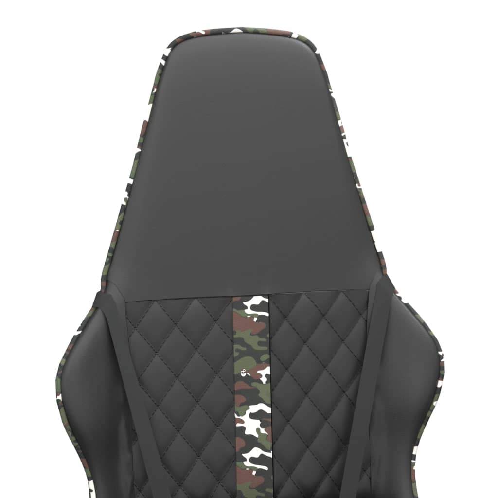 vidaXL gamingstol kunstlæder sort og camouflage
