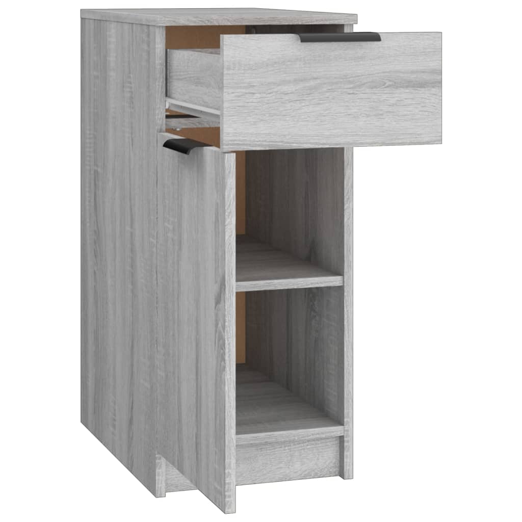 vidaXL skrivebord 33,5x50x75 cm konstrueret træ grå sonoma-eg