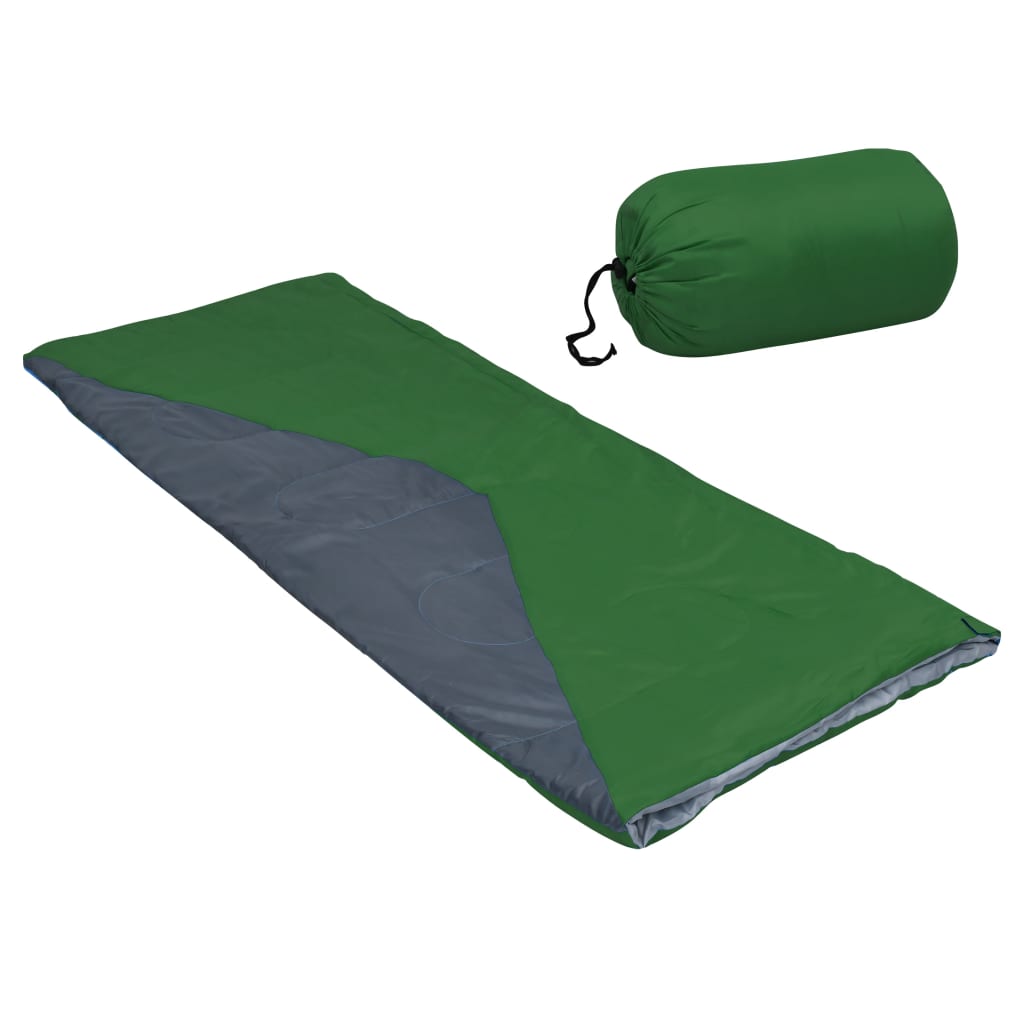 vidaXL sovepose 1100 g 10 °C rektangulær grøn