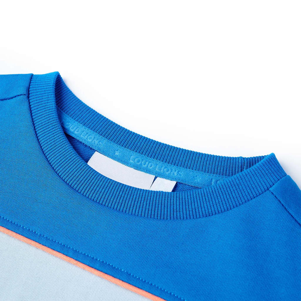 Sweatshirt til børn str. 92 blå og lyseblå