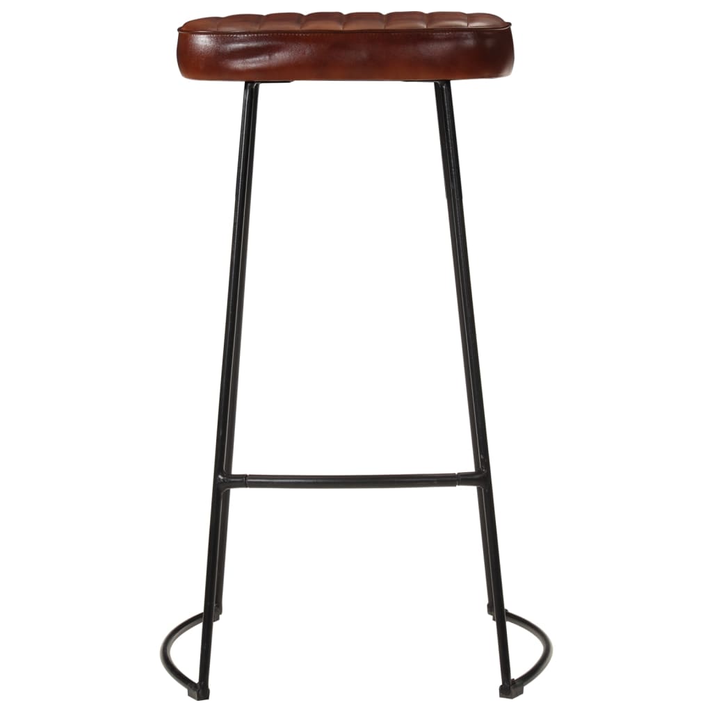 vidaXL Gavin-barstole 2 stk. 44x37,5x78 cm mørkebrun