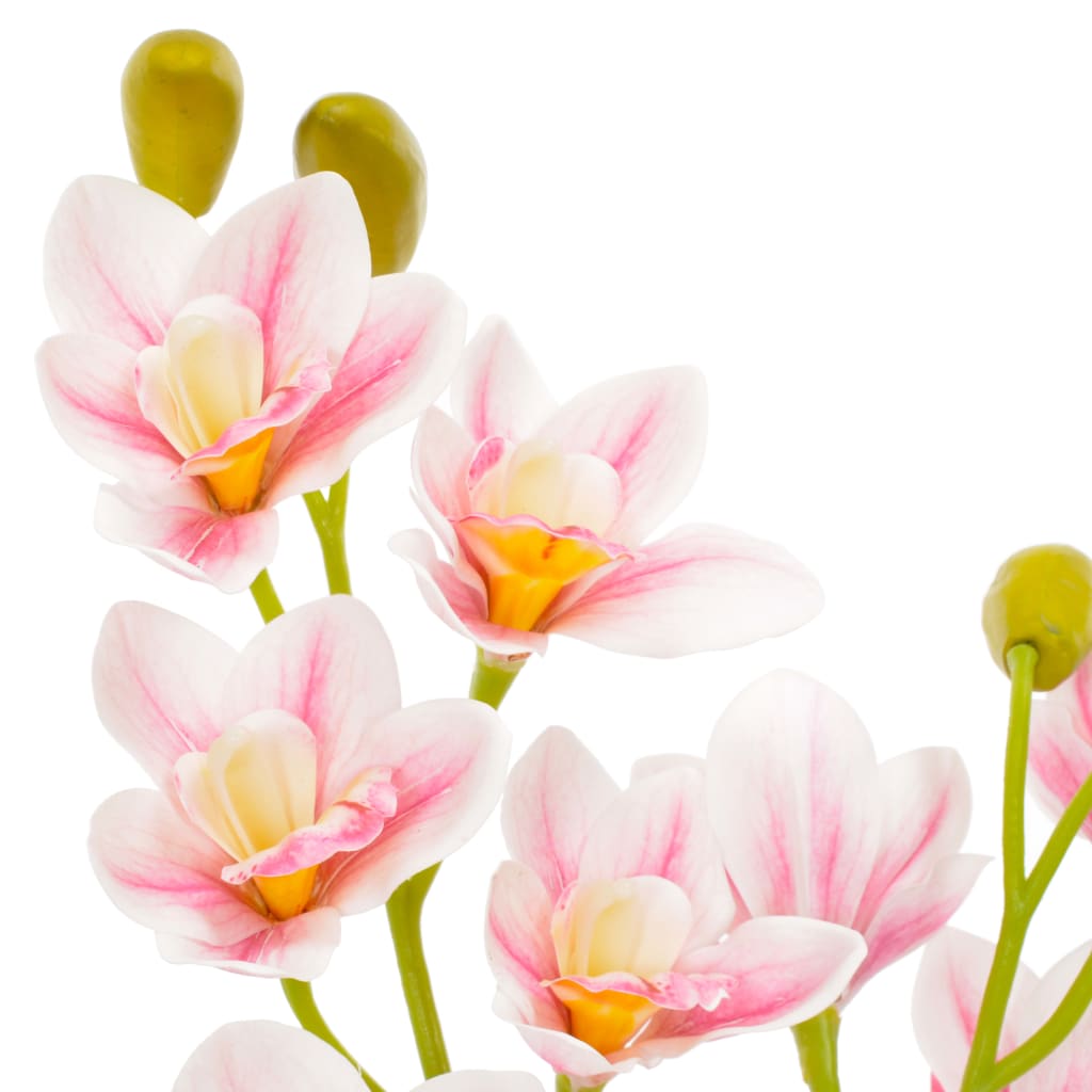 vidaXL kunstig plante orkidé med urtepotte pink 90 cm
