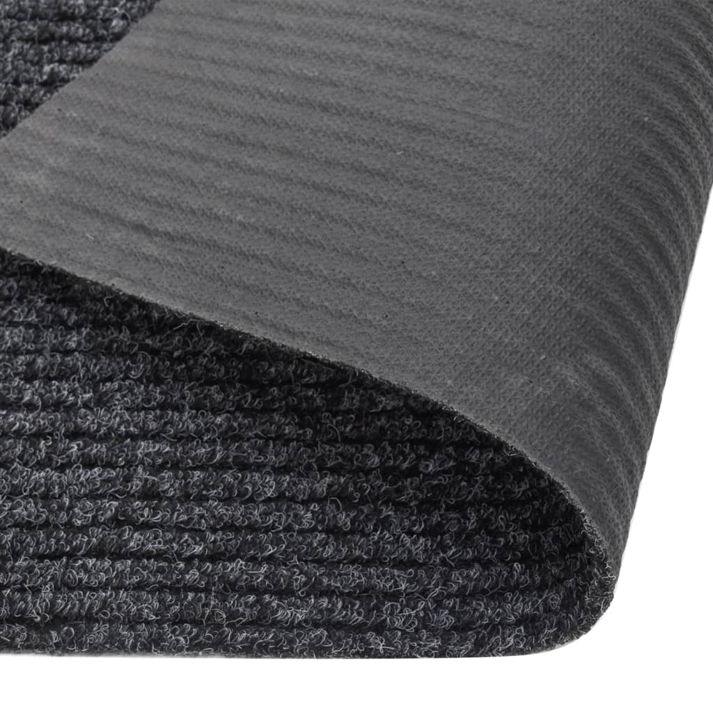 vidaXL snavsbestandig tæppeløber 100x450 cm antracitgrå