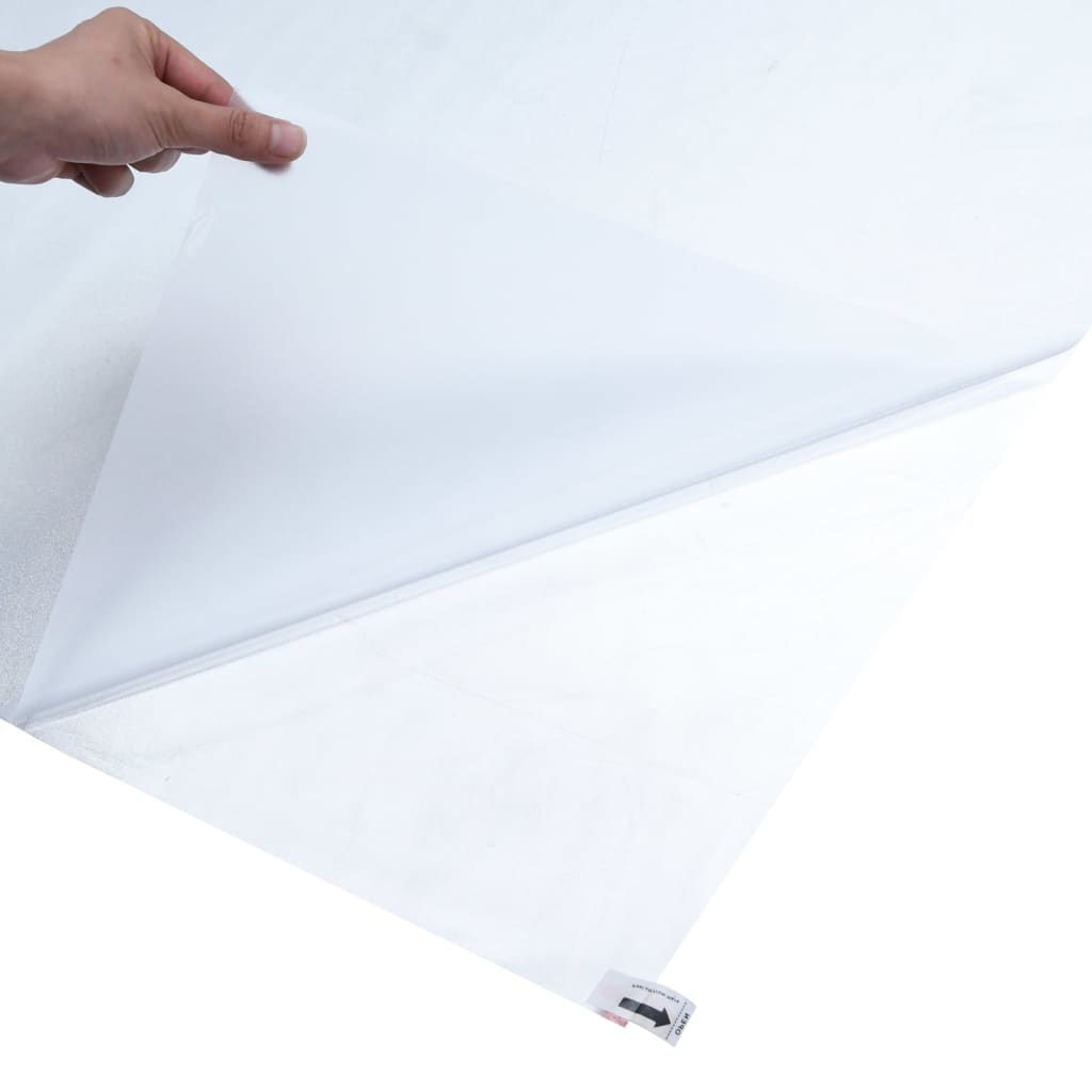 vidaXL vinduesfolie 45x1000 cm statisk PVC matteret transparent grå