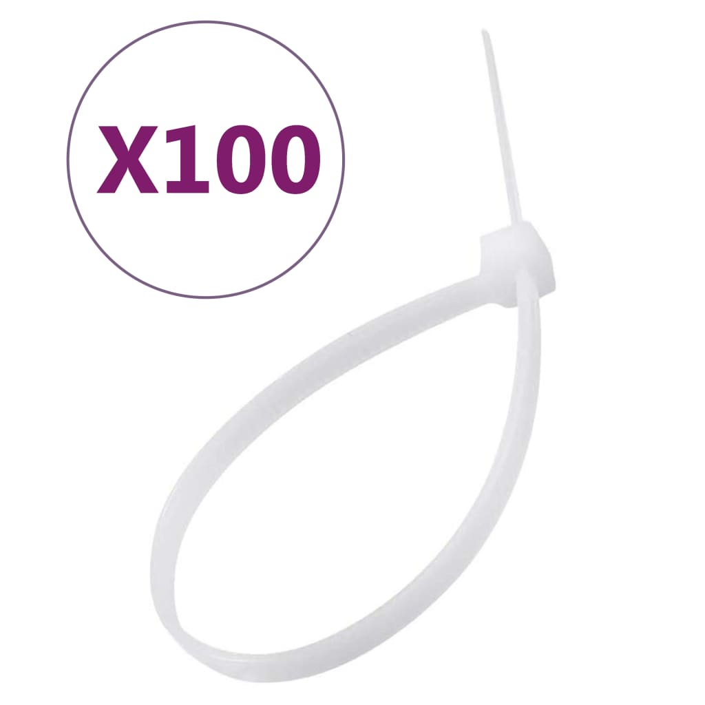 vidaXL kabelstrips 100 stk. 15 cm