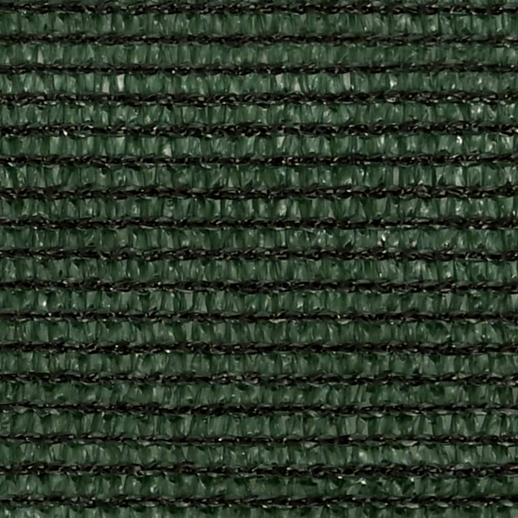 vidaXL solsejl 4,5x4,5x4,5 m 160 g/m² HDPE mørkegrøn