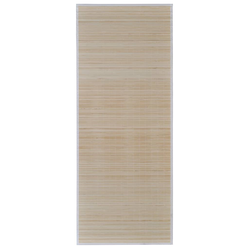 vidaXL bambusmåtter 2 stk. 120x180 cm rektangulær naturfarvet